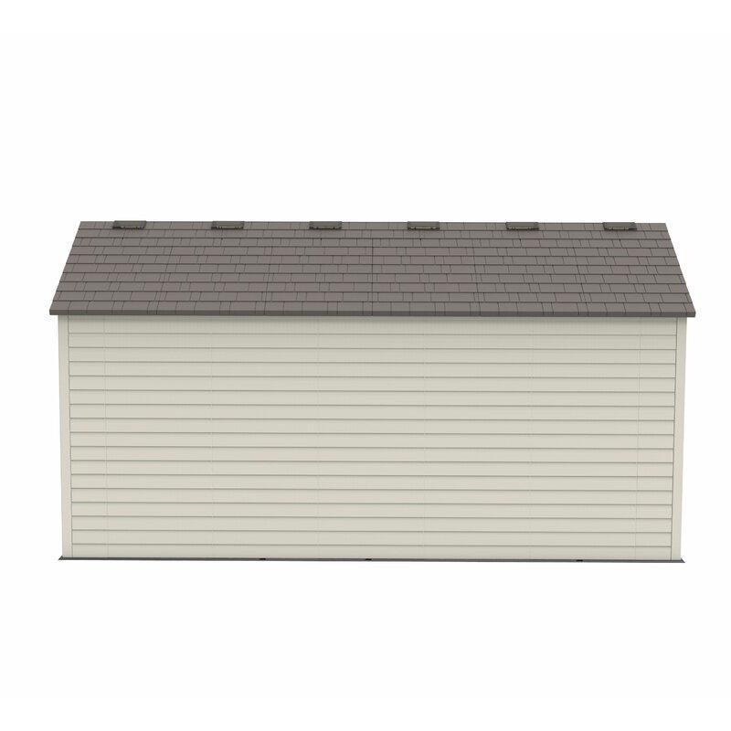 Dual Entry 15 ft. W x 8 ft. D Plastic Storage Shed