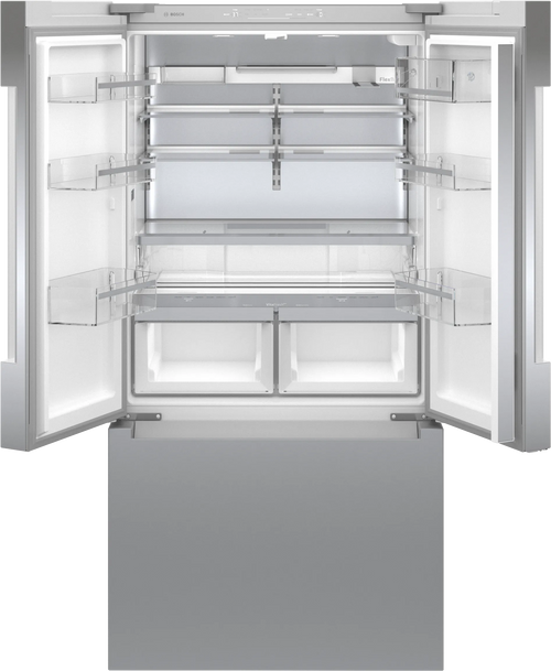 Bosch B36CT81ENS 800 Series French Door Bottom Mount Refrigerator 36'' Stainless steel (with anti-fingerprint). Total No Frost